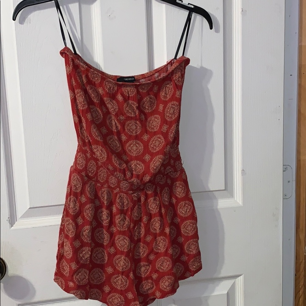 Strapless Romper